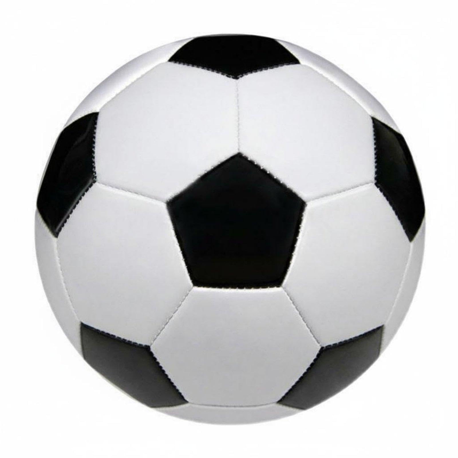 Classic Black and White Soccer Ball Official Size & Weight Machine-Stitched Soccer Ball Construction Machine Stitched Football for Junior, Park Black White Size 4-image-44