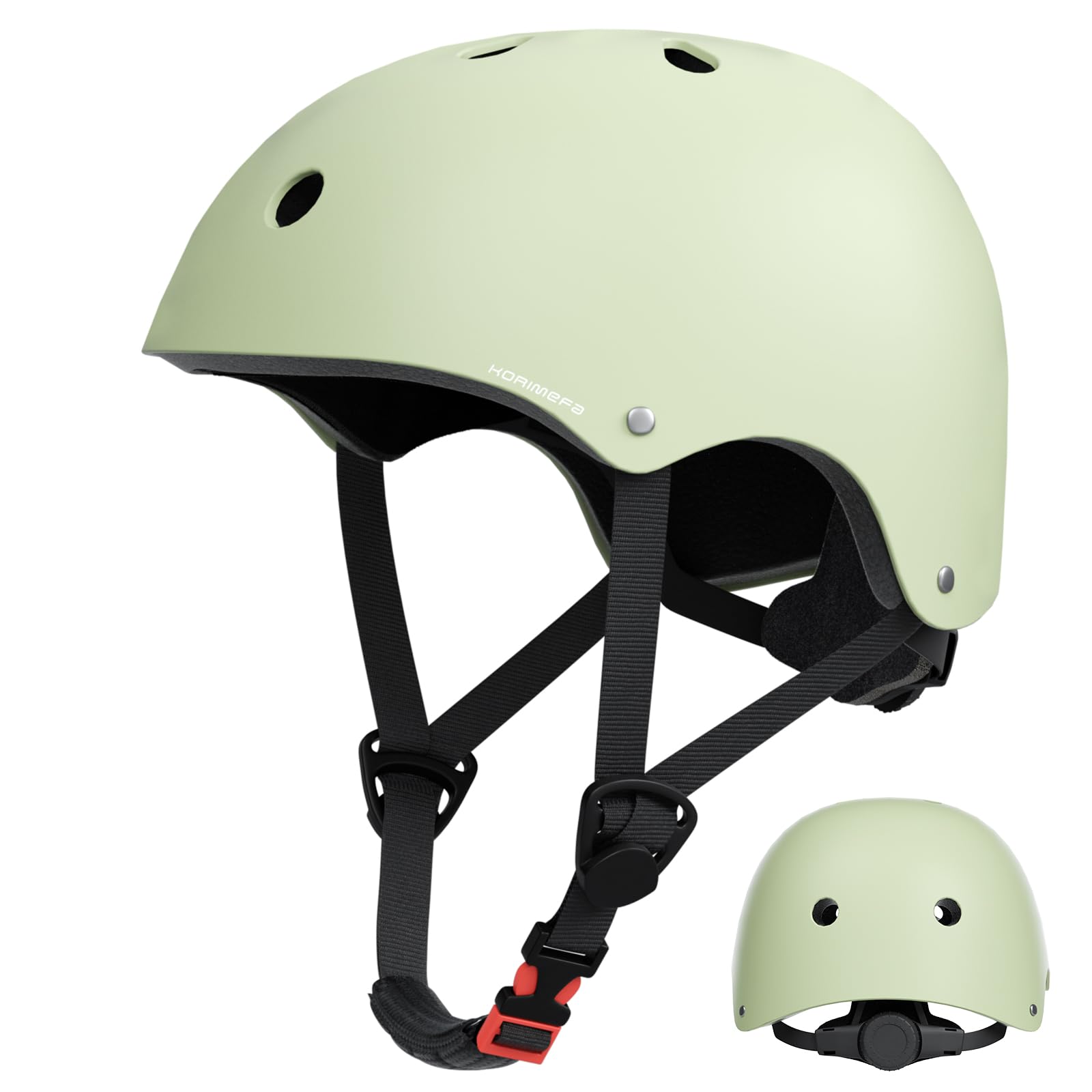 KORIMEFA Toddler Kids Helmet for Bike Scooter Skateboard Roller BMX Bicycle 2-13 Years Boy Girl, Impact-Resistant/Lightweight/Breathable/Adjustable, 46-58cm