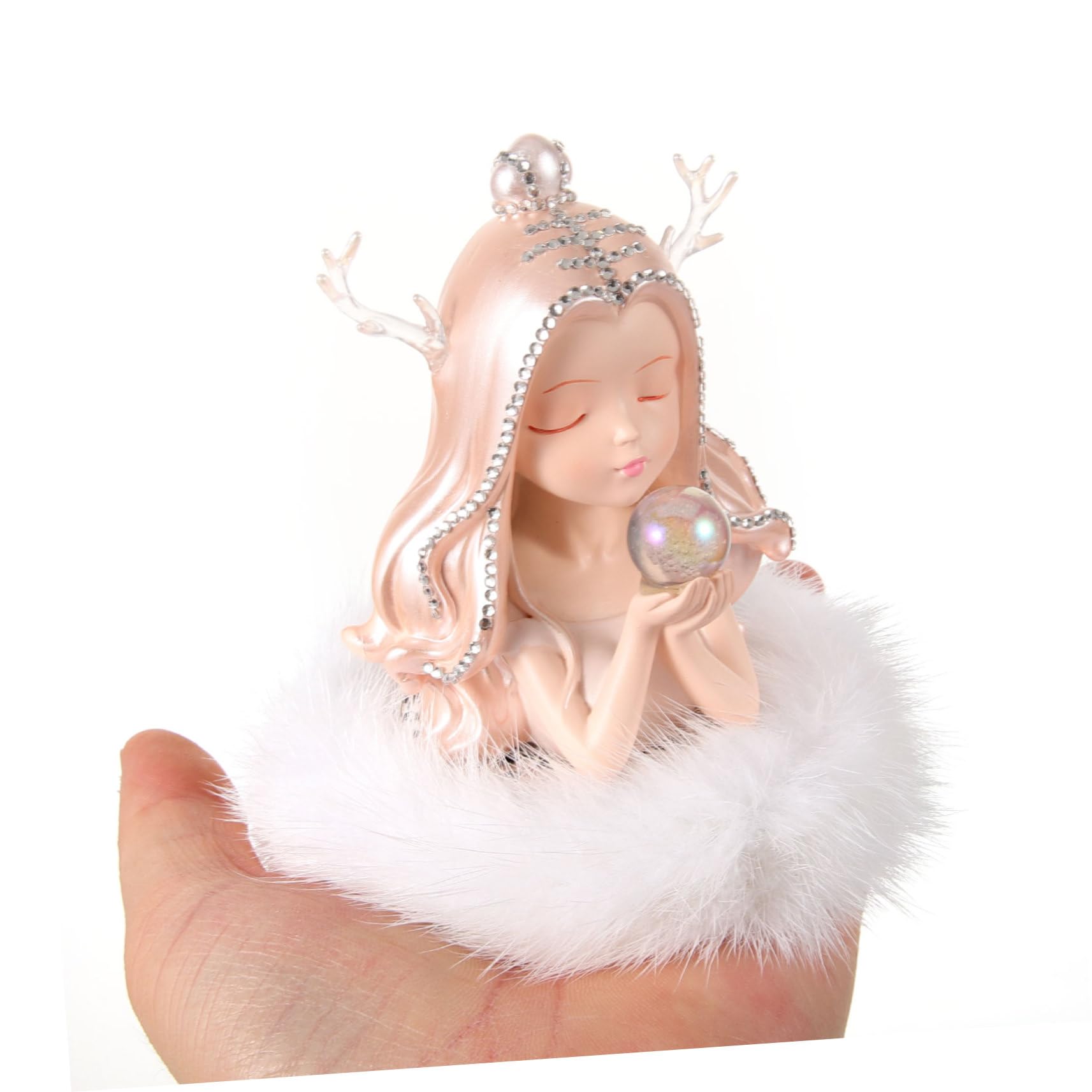 MAGICLULU Decorazione Auto con Angioletto e Base Bianca Profumo Duraturo per Interni Auto Accessorio Elegante e Pratico per Fresco e Rinfrescante