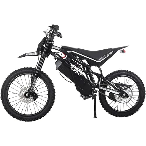 X-PRO 4000W 60V 27AH Teens Adults Electric Dirt Bike! 19"/17" Wheels,Black!