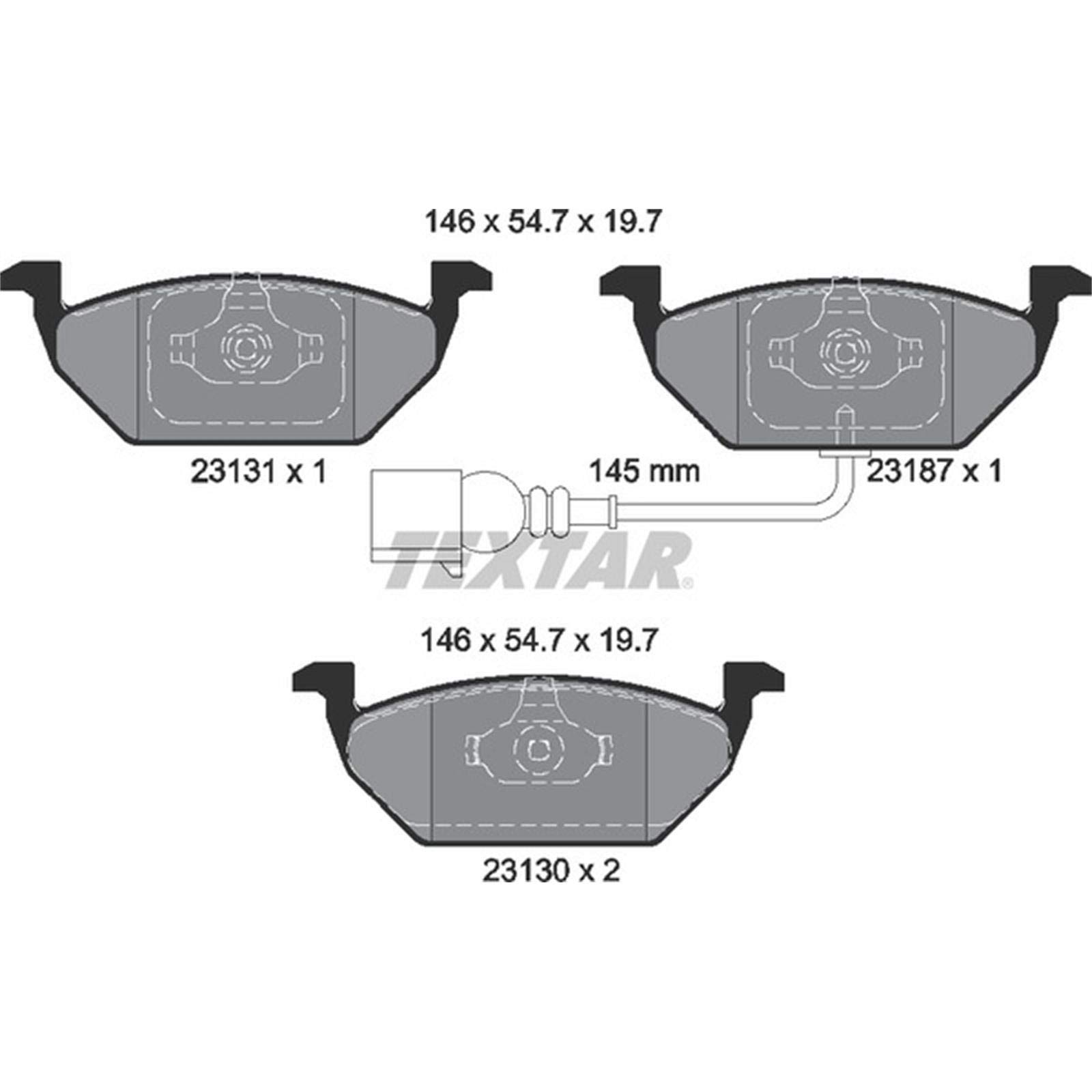 Textar Bremsscheiben 256mm + Beläge vorne | 92082205 + 2313101 Kompatibel mit A1 (8X1, 8XK),A1 Sportback (8XA, 8XF),Polo V (6R1, 6C1),Polo V Kasten/schrägheck (6R1, 6C1