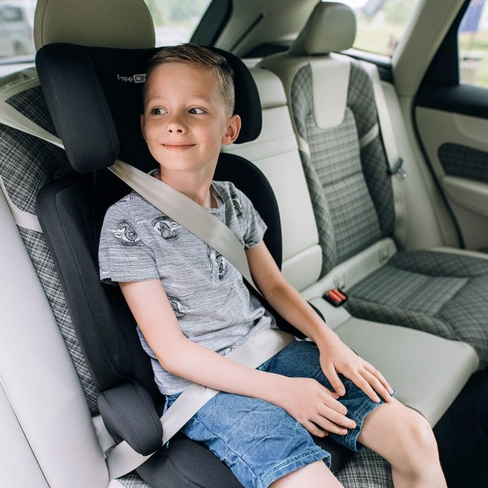 URAN Siège auto réglable i-Size 76-150 cm jusqu'à 36 kg 1 à 12 ans Noir