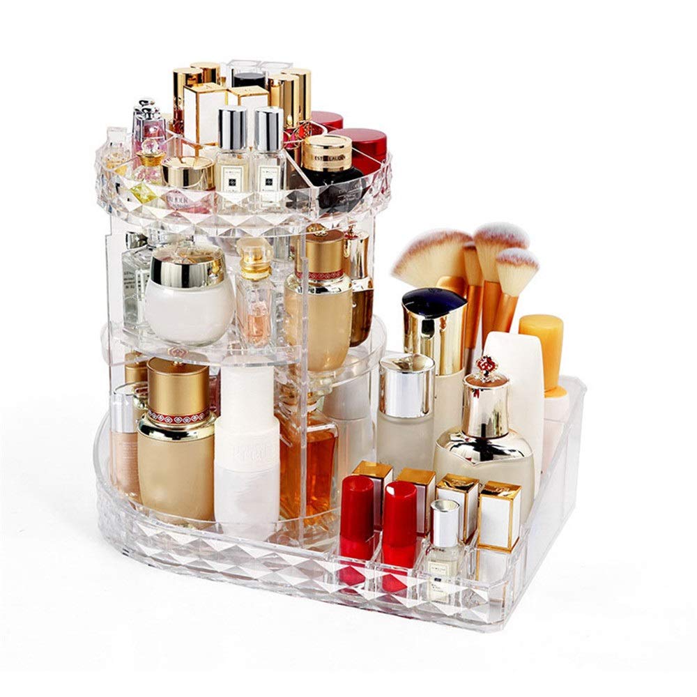 Amazon.co.jp: 化粧品収納ボックス コスメ収納 回転収納ラック化粧品