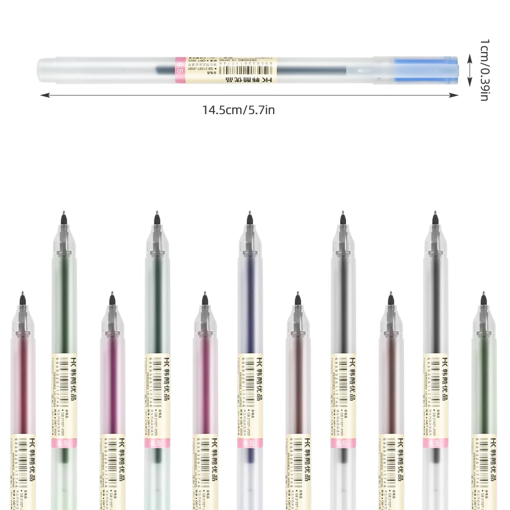 OFFCUP Gel Ink Pens, 12pcs Liquid Ink Rollerball Pen - Image 2