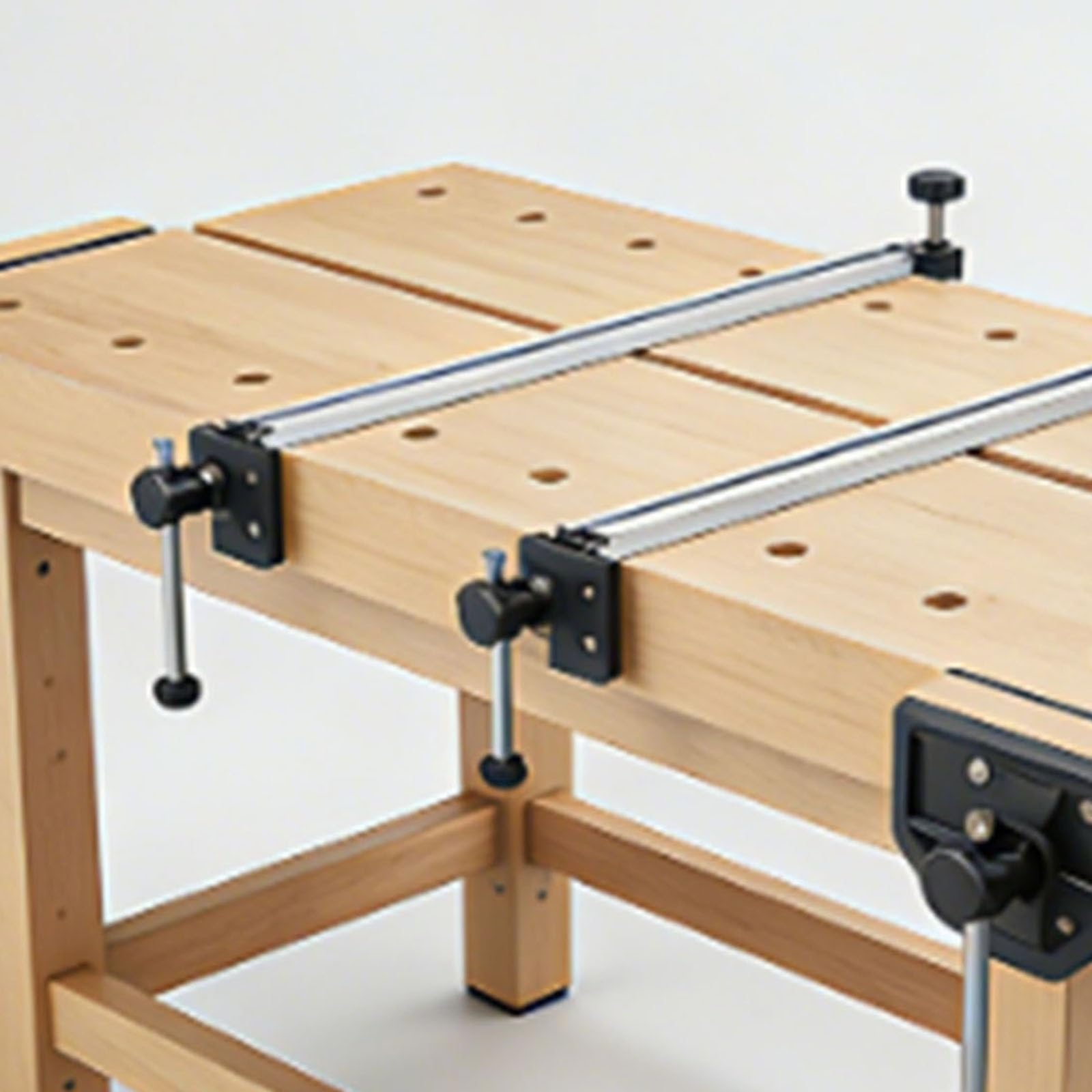 Due binari di guida con scanalatura a T da 20 cm e 122 cm con cursori, utilizzando scanalature a T in lega di alluminio for la guida(100cm(39.3inch))