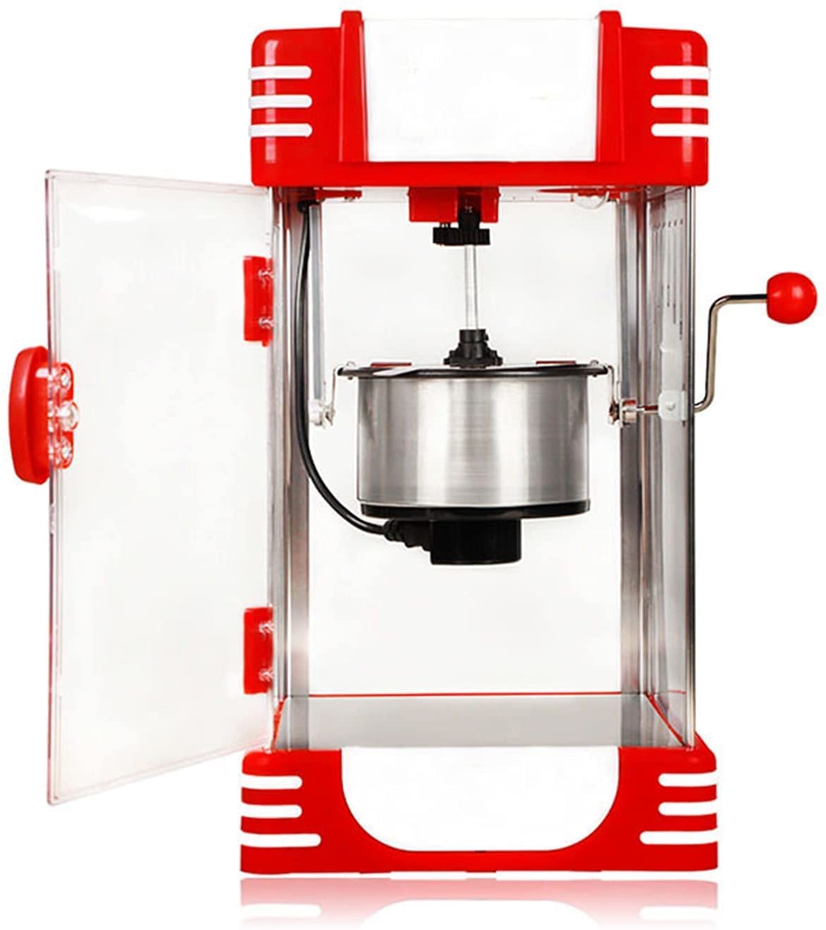 Máquina de Palomitas de maíz, diseño Retro de los años 50 para el hogar/Comercial, Tiempo de Calentamiento Corto, Olla de Acero Inoxidable, para Fiestas, Cine, Bricolaje, gastronómico