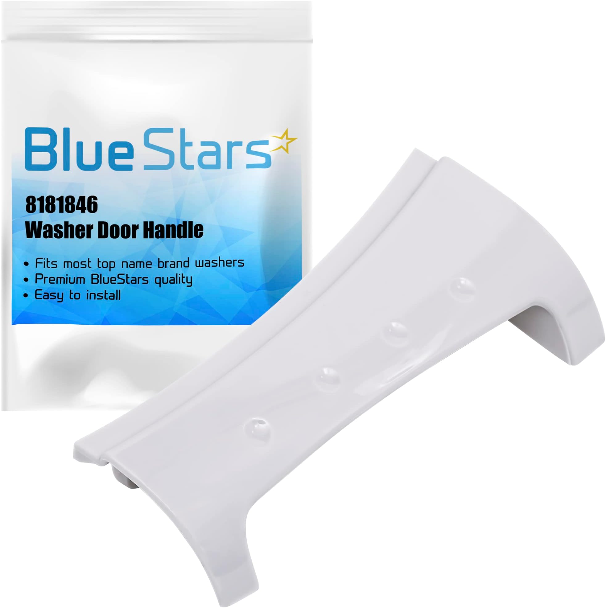 Sponsored Ad - BlueStars 8181846 Washer Door Handle - Compatible with Whirlpool Duet Washers GHW9100LW1 GHW9150PW4 GHW9300PW4 GHW9150PW1 GHW9150PW0 GHW9200LW GHW9400PW4 - Replaces PS11744938 AP6011739