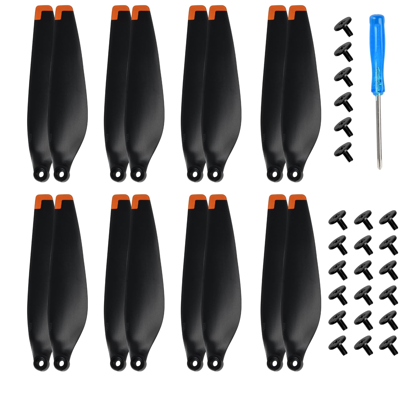 16 Pcs Propellers Compatible with DJI Mini 3 Pro, Replacement Prop Blades, Spare Propeller Blade with Screws, Low Noise Wings, Quick-Release Spare Parts Blades