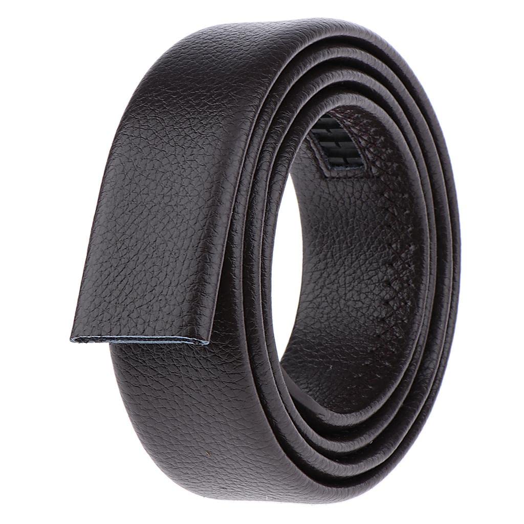 bnf Men's PU Leather Automatic Waist Belt Slide Waistband without Buckle Coffee | Clothing Shoes & Accessories | Mens Accessories | Belts-picture-45