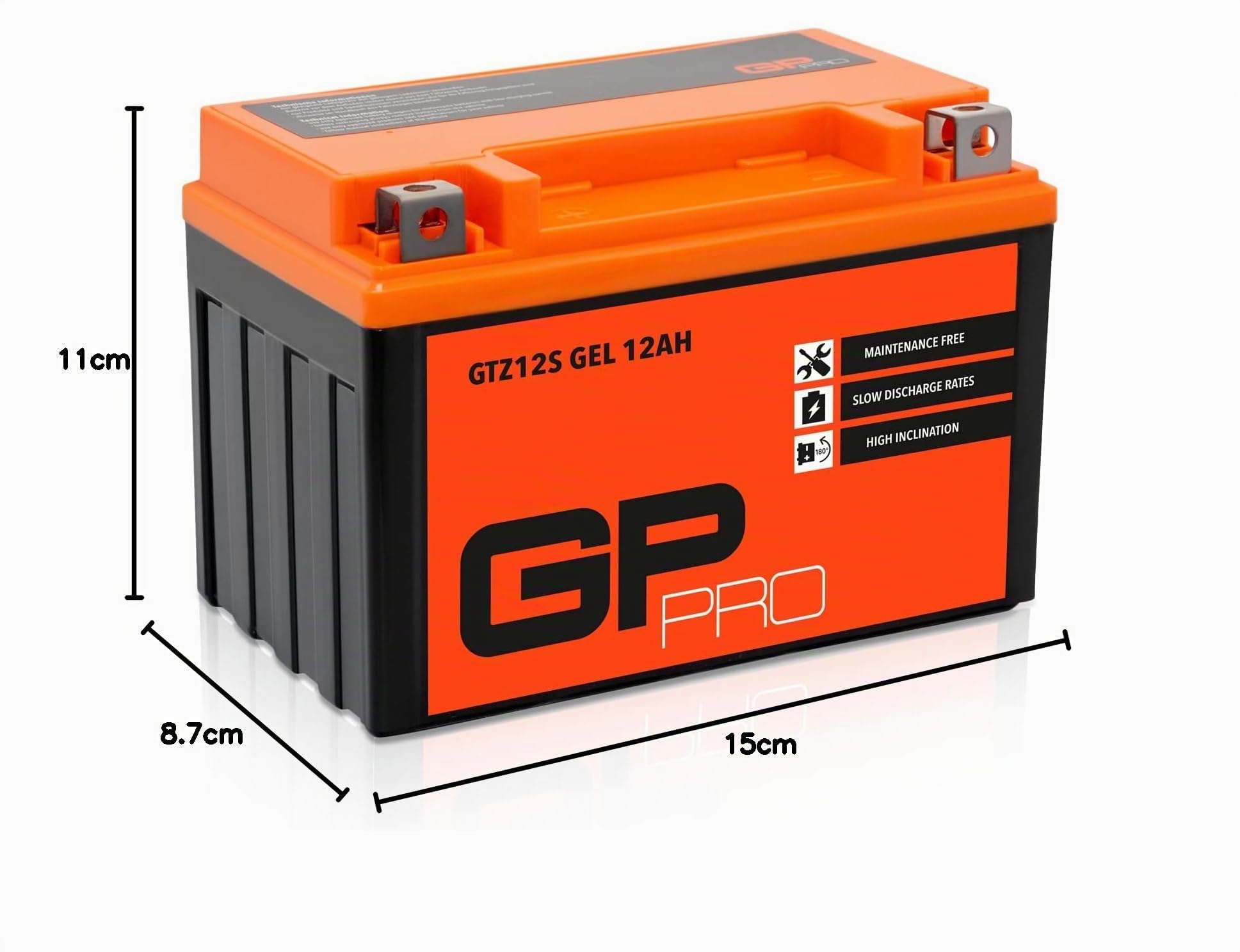 GP-Pro , batería GEL de 12 V y 12 Ah (tipo GTZ12S), para Motocicleta