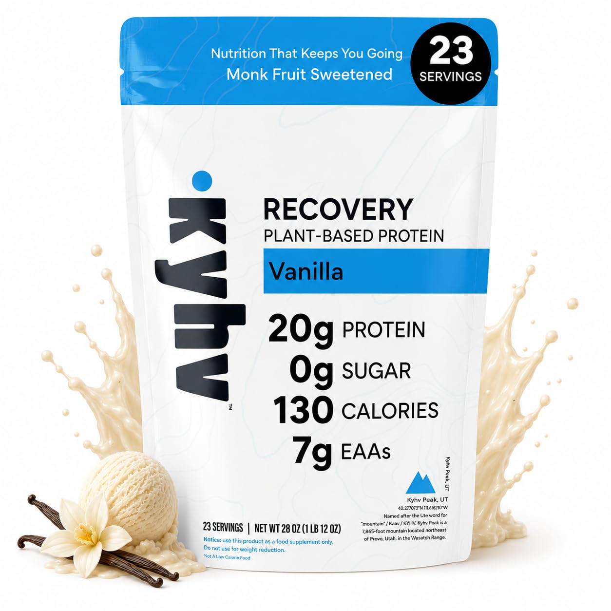 Amazon.com: Kyhv Nutrition Plant Based Protein, Vanilla, 20g Vegan