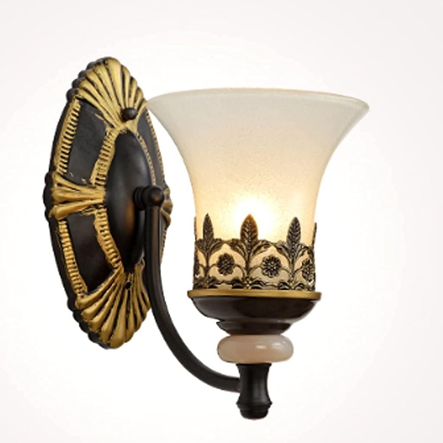 Modern Wall Sconce, Mirror Light Lamp Simple Wrought Iron Bedroom Living Room Single And Double Head Garden Lamps European Style SizeDouble head Bath Decor LampDouble h
