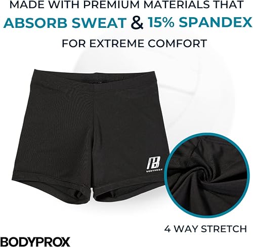 Vista 3 de Bodyprox - Pantalones cortos de voleibol para mujer