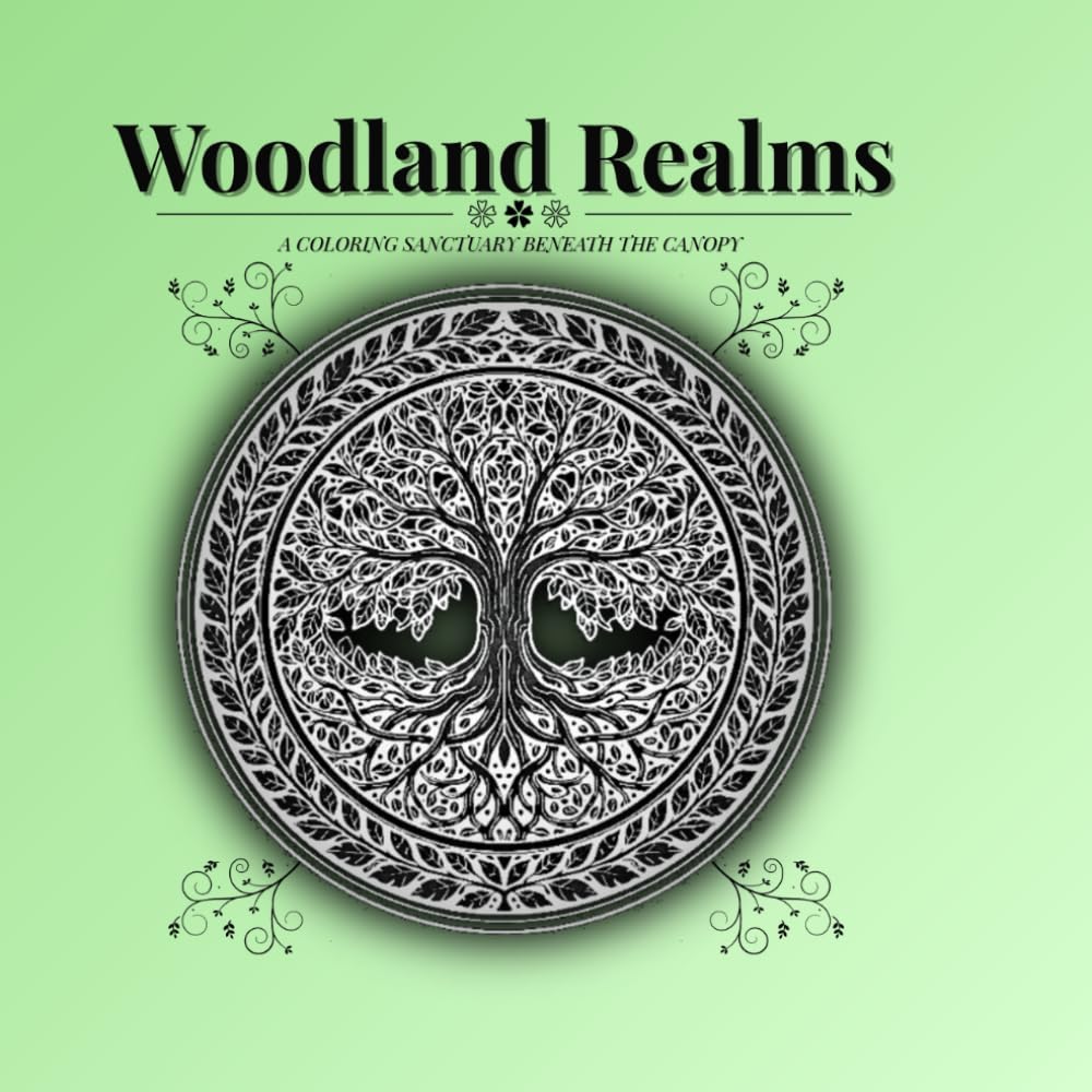 Woodland Realms: A Coloring Sanctuary Beneath the Canopy