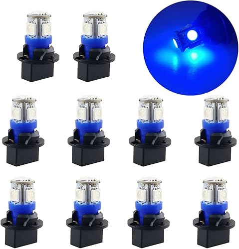 T10 194 168 Dash Instrument Ultra Blue Bombillas LED Bright Panel Gauge Cluster Dashboard Bombillas LED 10pcsSet