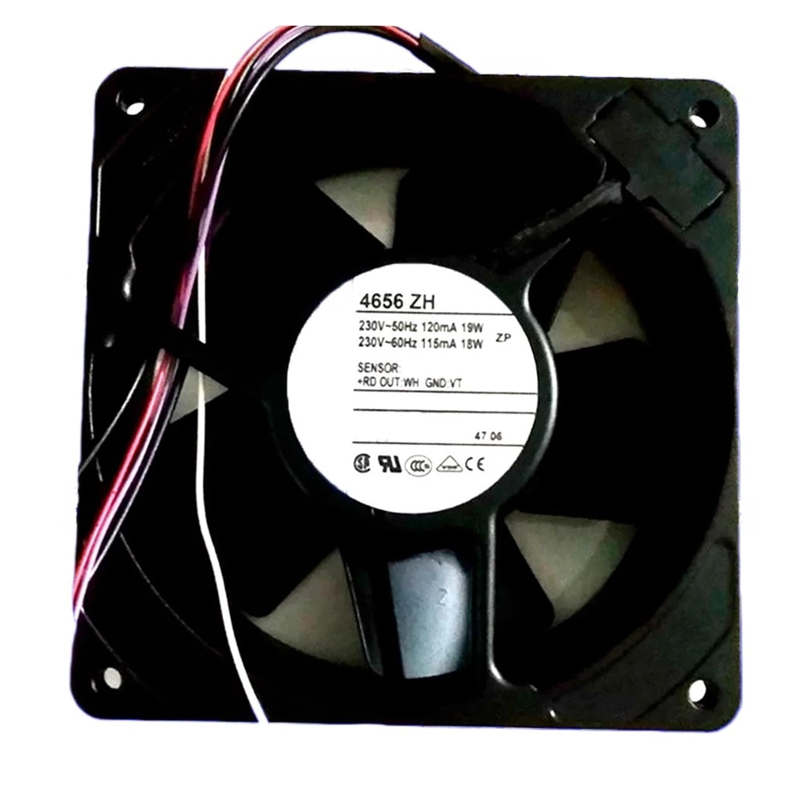 KSZHZYMGX 4656ZH 4656ZH 230VAC 19W/18W 5wires Cooling fan 12038 11938 119 * 119 * 38MM 12CM