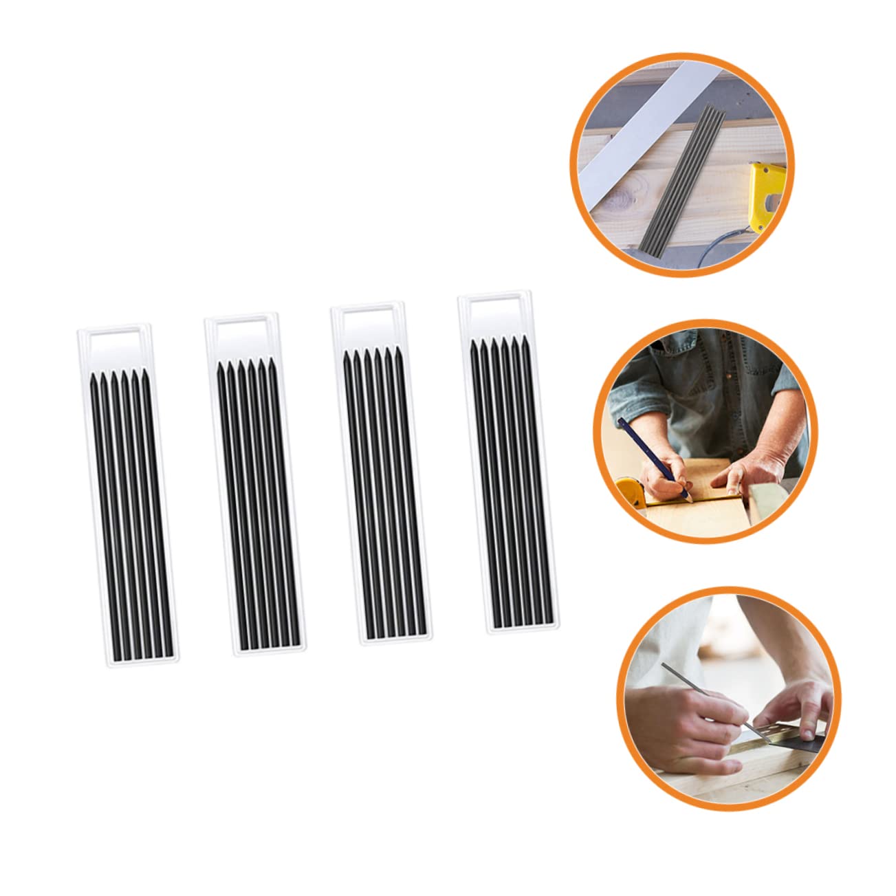 SEWACC 3 Juegos Cepillo De Carpintería Recarga De Lápiz Mecánico Recarga De Lápiz De Carpintero Ferramentas Carpinteiro Ferramentas De Carpintaria Minas De Lápiz De Carpintero Uds * 3