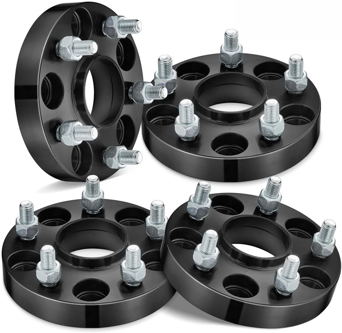1 inch 5x114.3mm Wheel Spacers Compatible with Lexus ES250 ES300h GS350 RX350, 60.1 mm Center Bore & 5 Lug Forged 5x4.5 Wheel Adapters M12x1.5 Compatible with Toyota Avalon RAV4, 4PCS