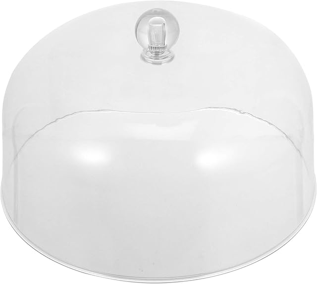 Yardwe Cake Stand Cover Plastic Clear Cake Display Dome Round Cake Serving Platter Dessert Display Stand Cover Food Tent Dome