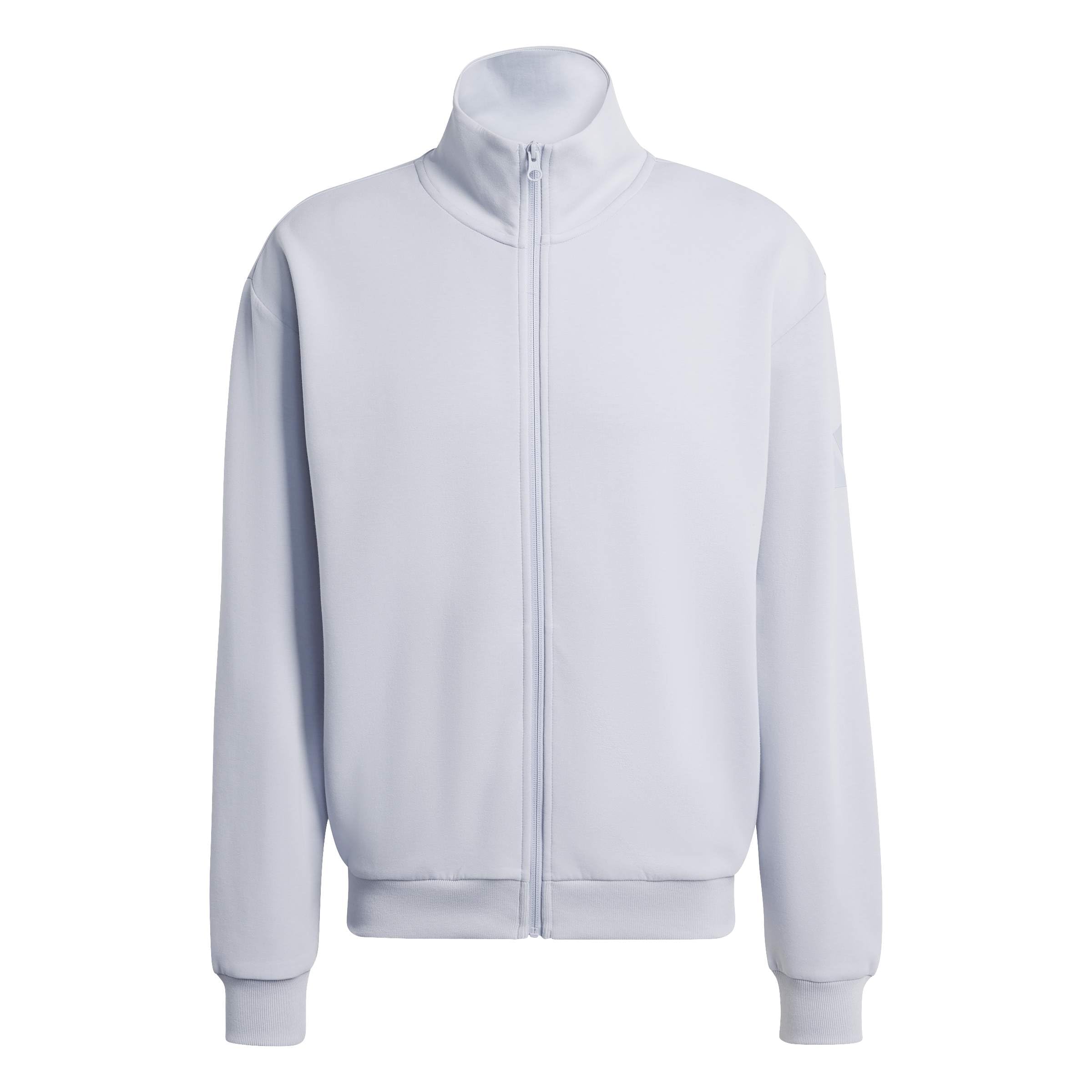 adidas Men's SOFT LUX TRACK TOP, halo silver, L