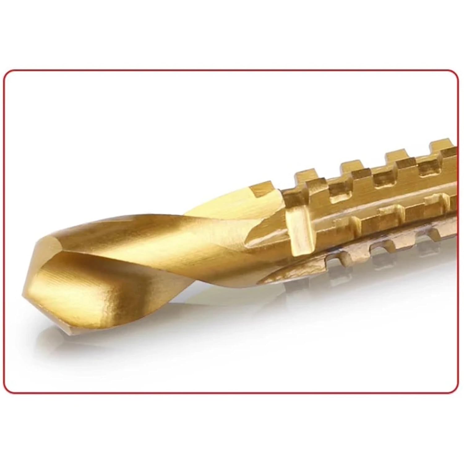 6Pcs Serrated Drill Bit Set HSS Metal Twist Drills Cutting Drilling Slotting Tools Woodworking Bits