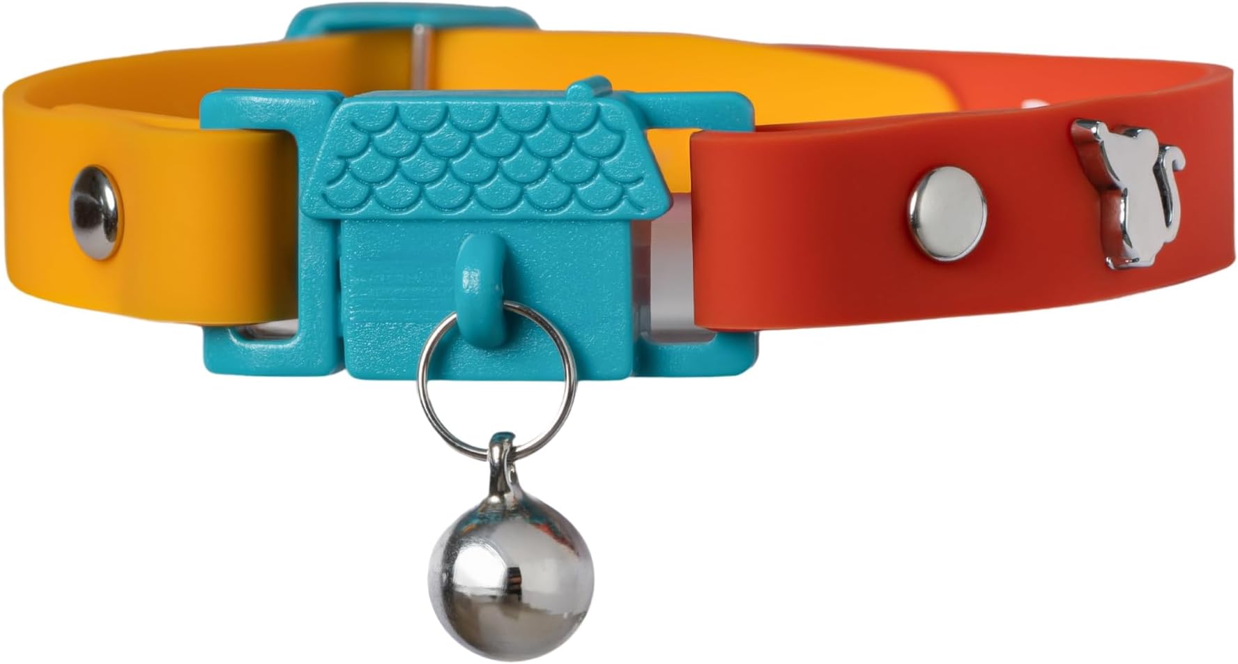 Kittyrama Cat Collar with Bell. As Seen in VOGUE. Breakaway, Quick Release, Hypoallergenic, Vet Approved. Lightweight Kitten Collar. Soft & Comfy. Copacabana