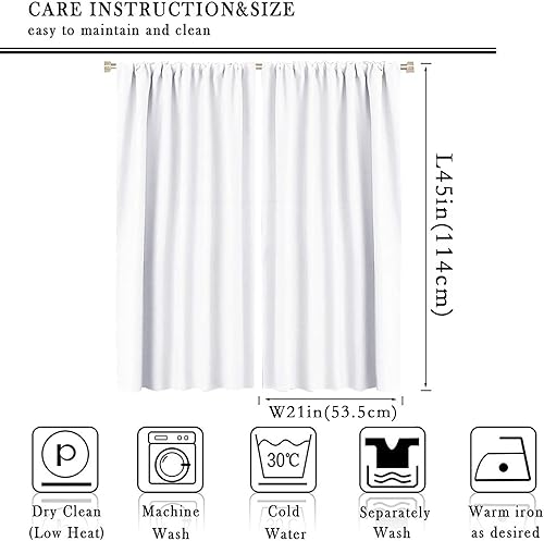 Miniatura 2 de Cortinas de abejas amarillas con estampado de panal de abejas y bolsillo para barra, cortinas de ventana para dormitorio, sala de estar, 42 x 45