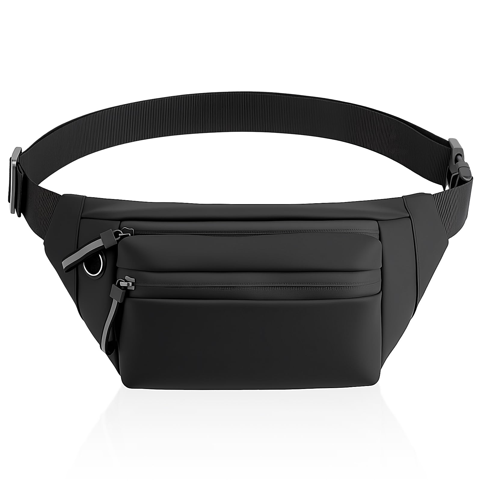 Bum Bag, Lightweight Waterproof Waist Pack with Adjustable Belt, Bum Bag for Men Women, Multi Pocket Waist Bags for Travel Running Hiking Walking Cycling