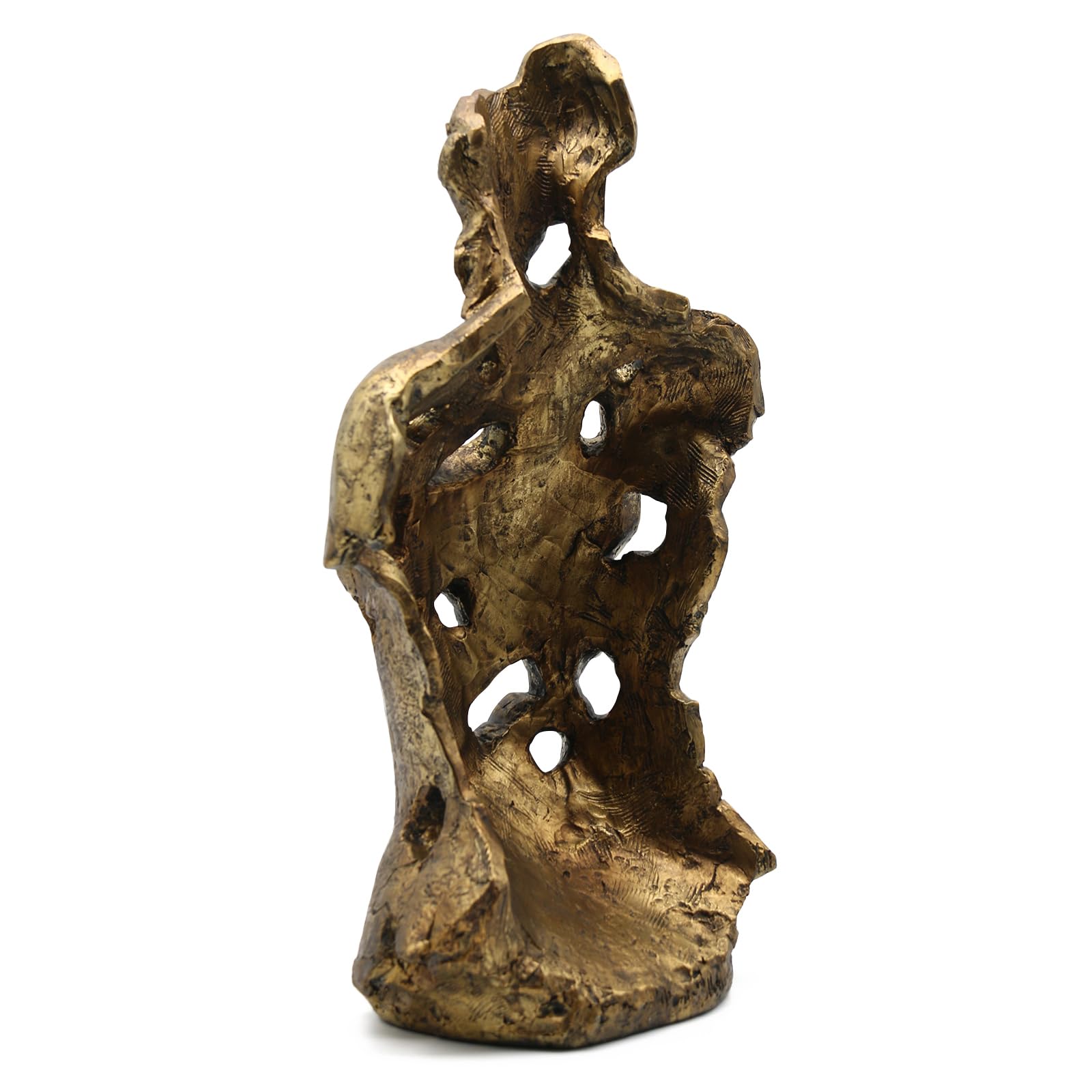Lukitas Statue Abstraite de Buste féminin et Sculpture, Figurine de Femme, décoration Artistique, Ornement esthétique pour Bureau, Salon, Chambre à Coucher, doré, résine de 40,6 cm