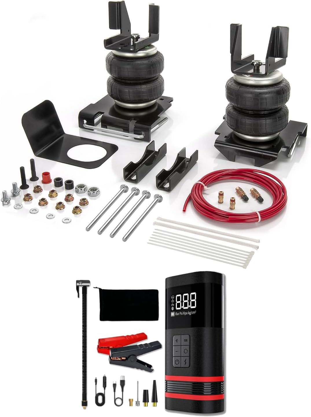 TORQUE Portable Air Compressor and Air Suspension Bags Kit