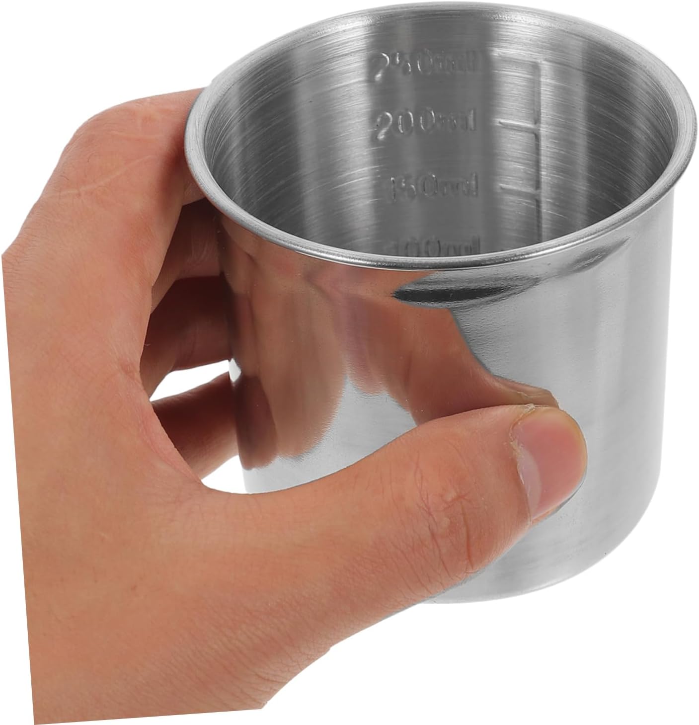 5pcs Sliver Rice Storage Holder Food-friendly Measuring Cup with Precise Scale for Cooking Baking Multi-function Kitchen Tool for Dry and Wet Ingredients