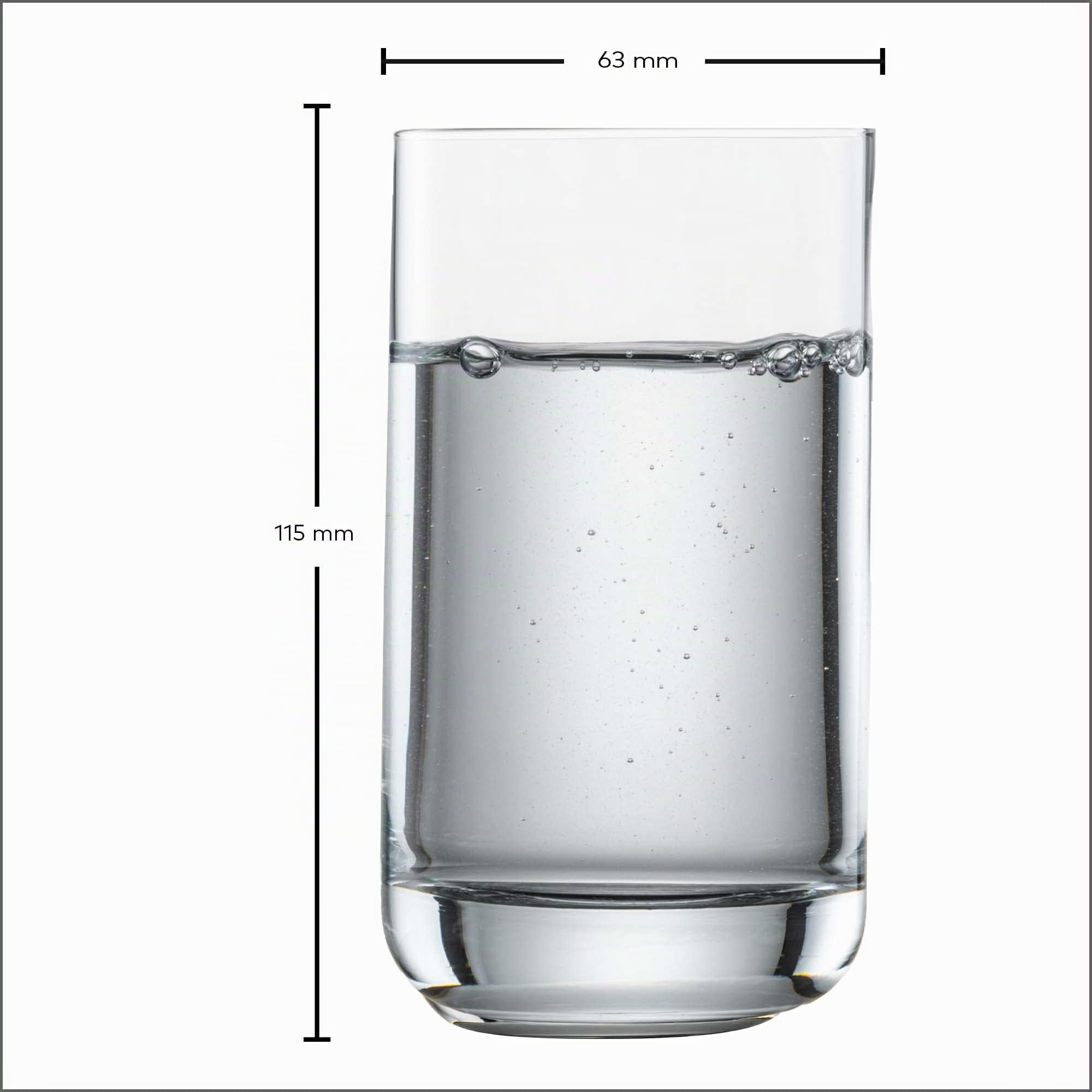 SCHOTT ZWIESEL Vaso Allround Simple (juego de 6), vaso recto para agua o zumo, cristal Tritan apto para lavavajillas, fabricado en Alemania (Art. nº 123661)