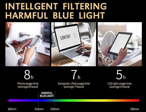 Miniatura 9 de YTDBNS Lentes de lectura con bloqueo de luz azul, paquete de 2 unidades para lectura de computadora, hombres y mujeres, bisagra de resorte