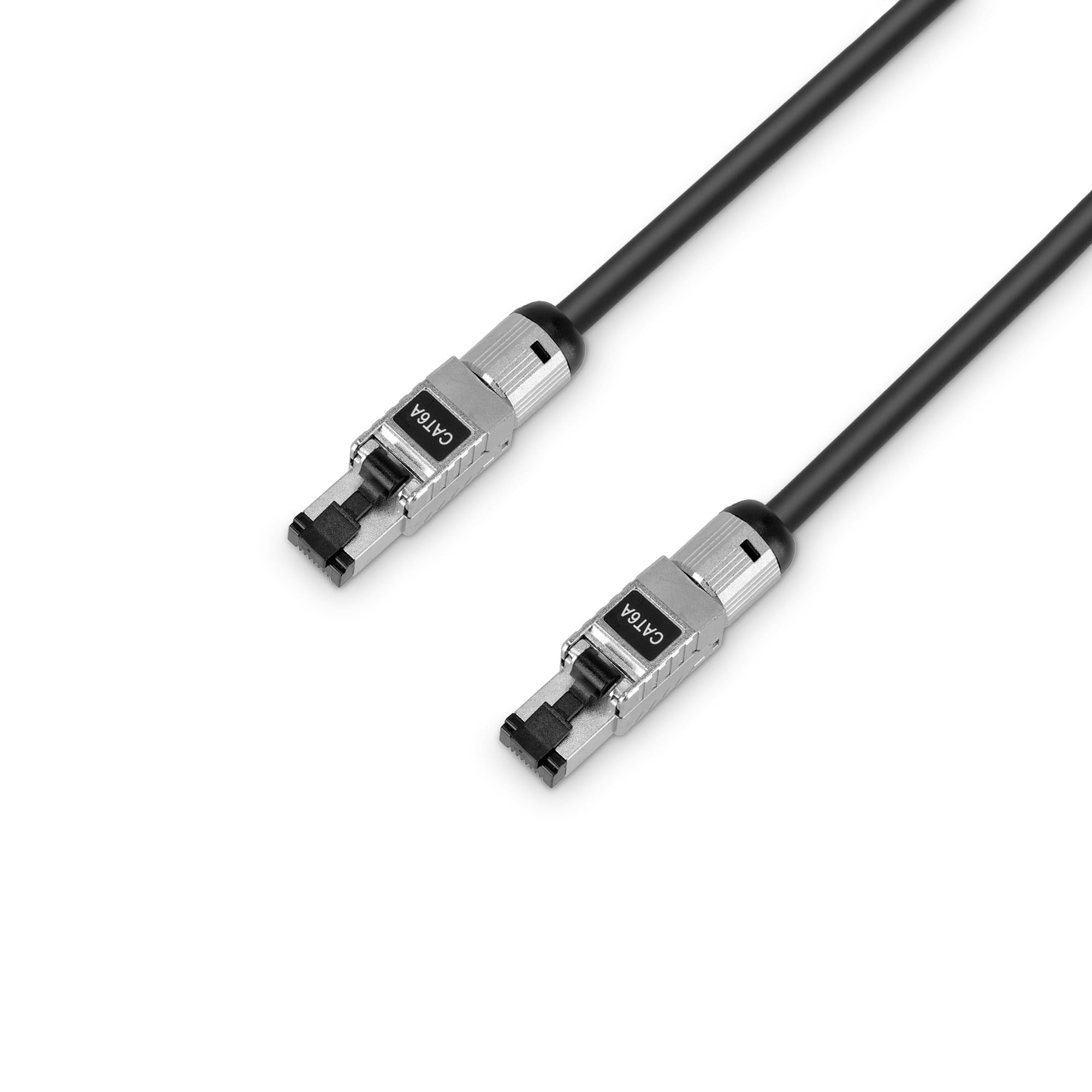 Adam Hall Cables 4 STAR CAT6A 10m - Netzwerkkabel, Cat.6a (S/FTP) mit RJ-45 Stecker, schwarz, 10m