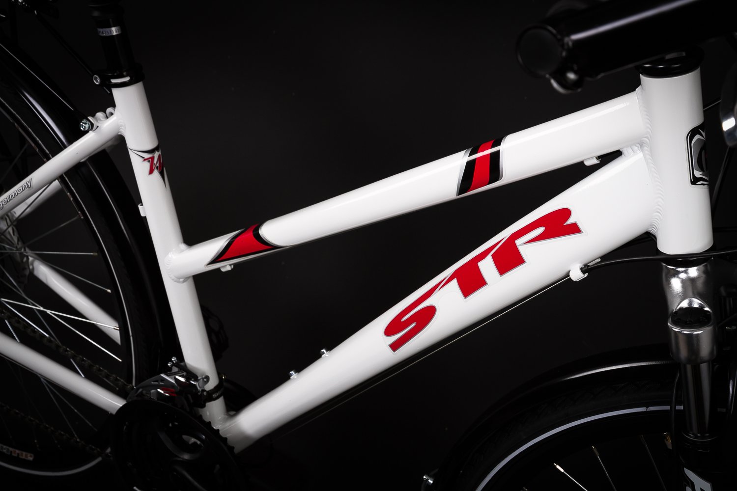 Fahrrad Dekor Satz Aufkleber Rahmen Frame Decal Sticker Str Label Rot Schwarz Sport & Freizeit