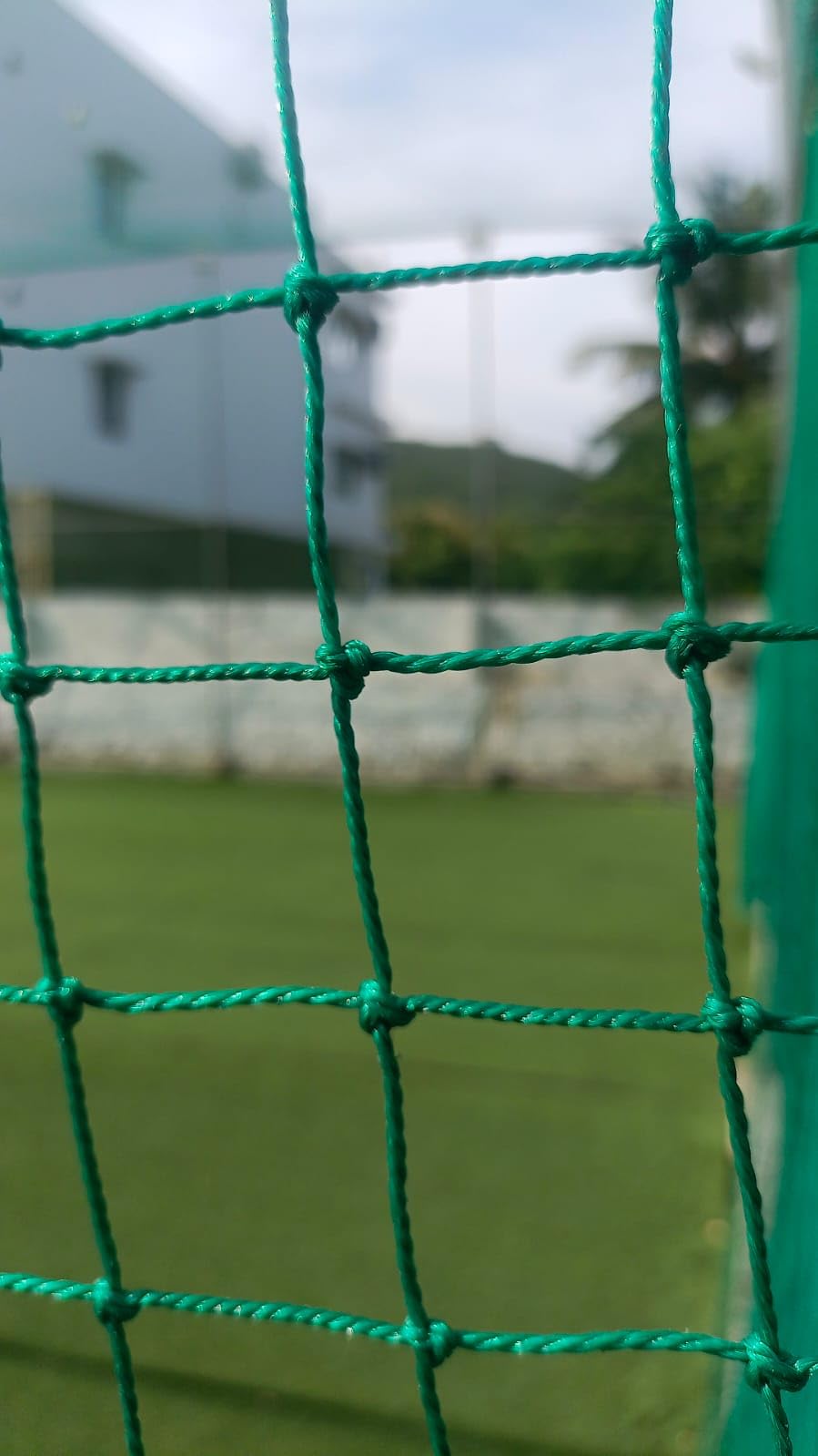 AMZ SPORTS NETS Cricket Cage Net (12FT x 30FT) Batting Practice Net Regular Training Netting For Outdoor Backyard Terrace Home Sports Ground (1.5mm)One Pcs 12FT x 70FT Covers 3 Sides Wall + One Pcs 12FT x 30FT For Rooftop-image-21