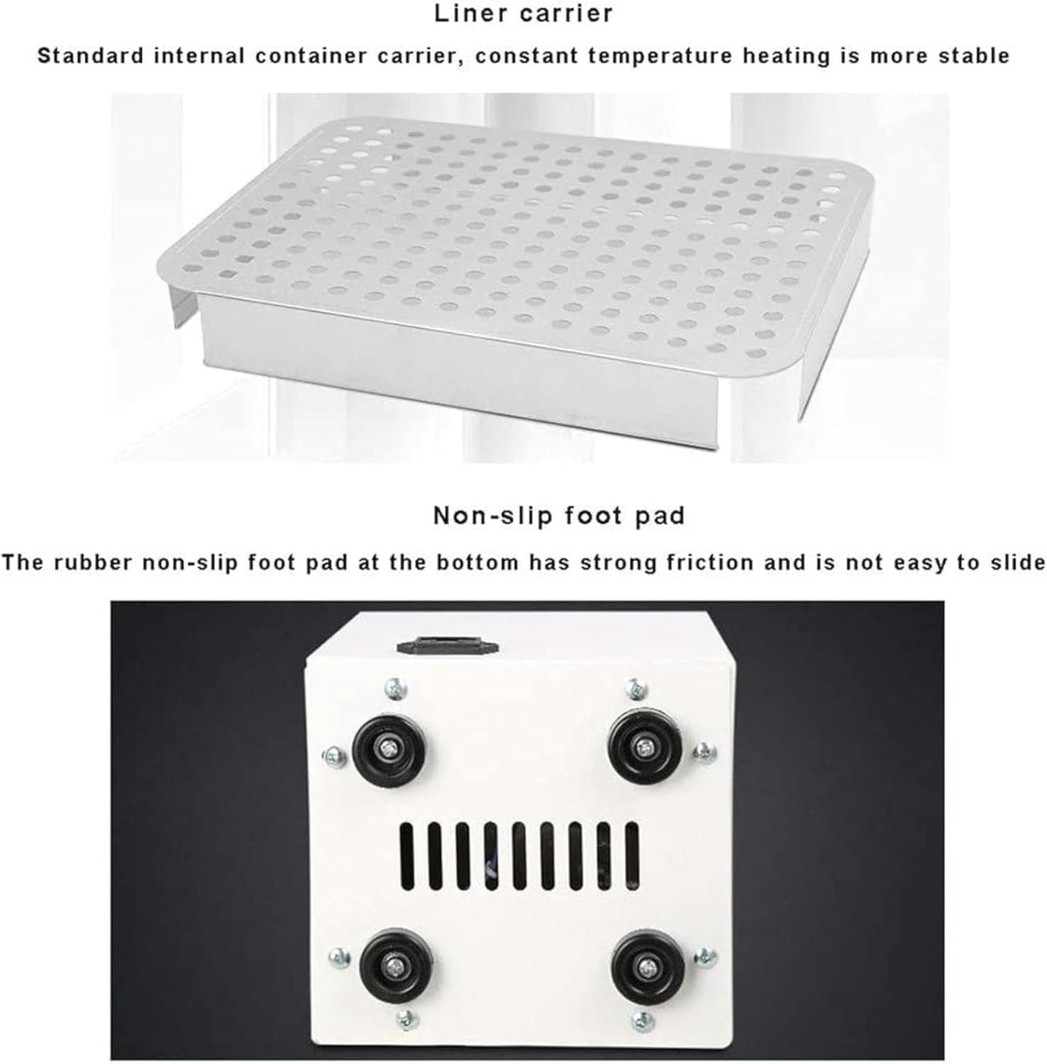 FLTRGO Digital Thermostatic Lab Water Bath, 1/2/4/6Holes Digital Display Electric Heating Thermostatic Water Bath,Stainless Steel Liner Laboratory Water Bath Supplies