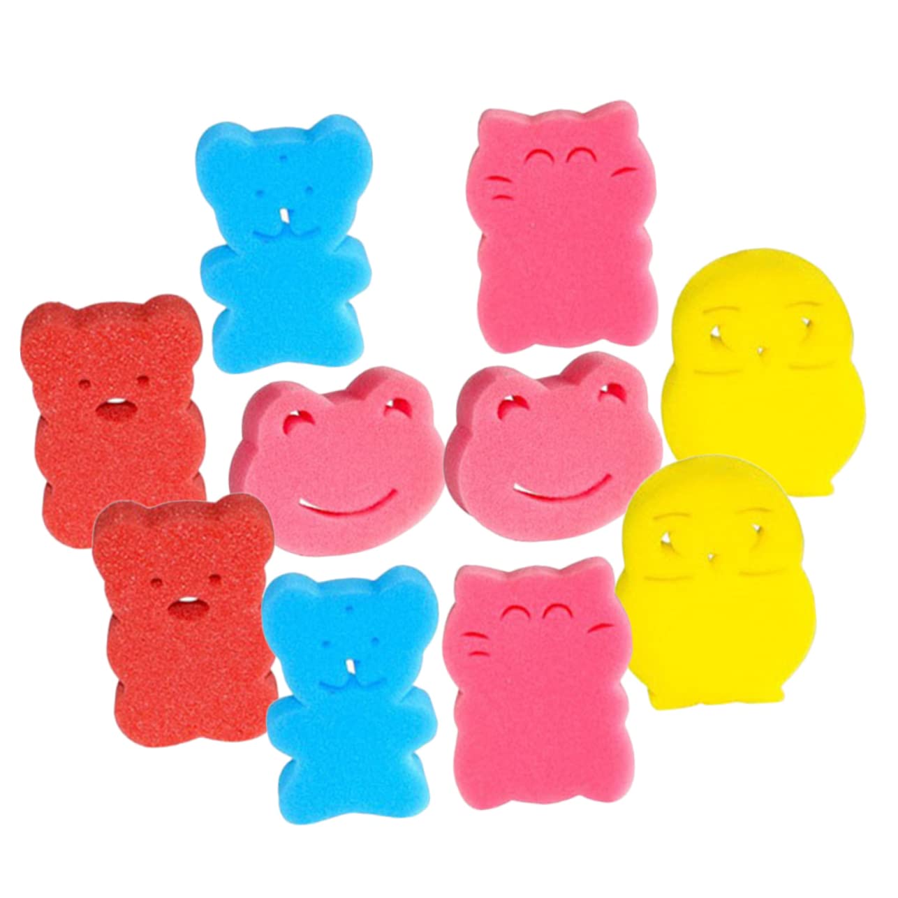 ARTSEWPLY 10Pcs Shower Sponges Soft and Skin Friendly Bathing Body Scrubbers Double Sided Design for Gentle Exfoliating Bath Sponge for Relaxation and