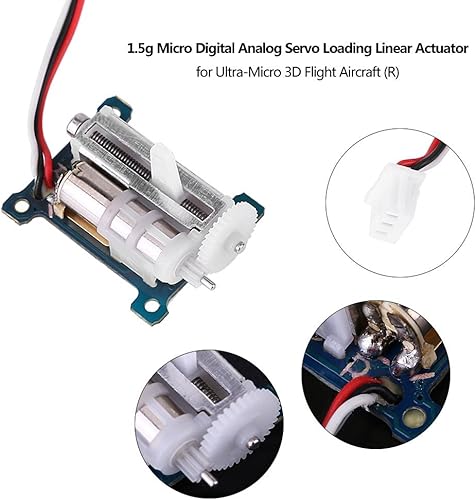 Miniatura 3 de Hilitand Micro servomotor, 0.05 oz Micro Digital Analog Servo para Ultra Micro 3D Vuelo Aeronave RC Robot Helicóptero Avión Barco Controles