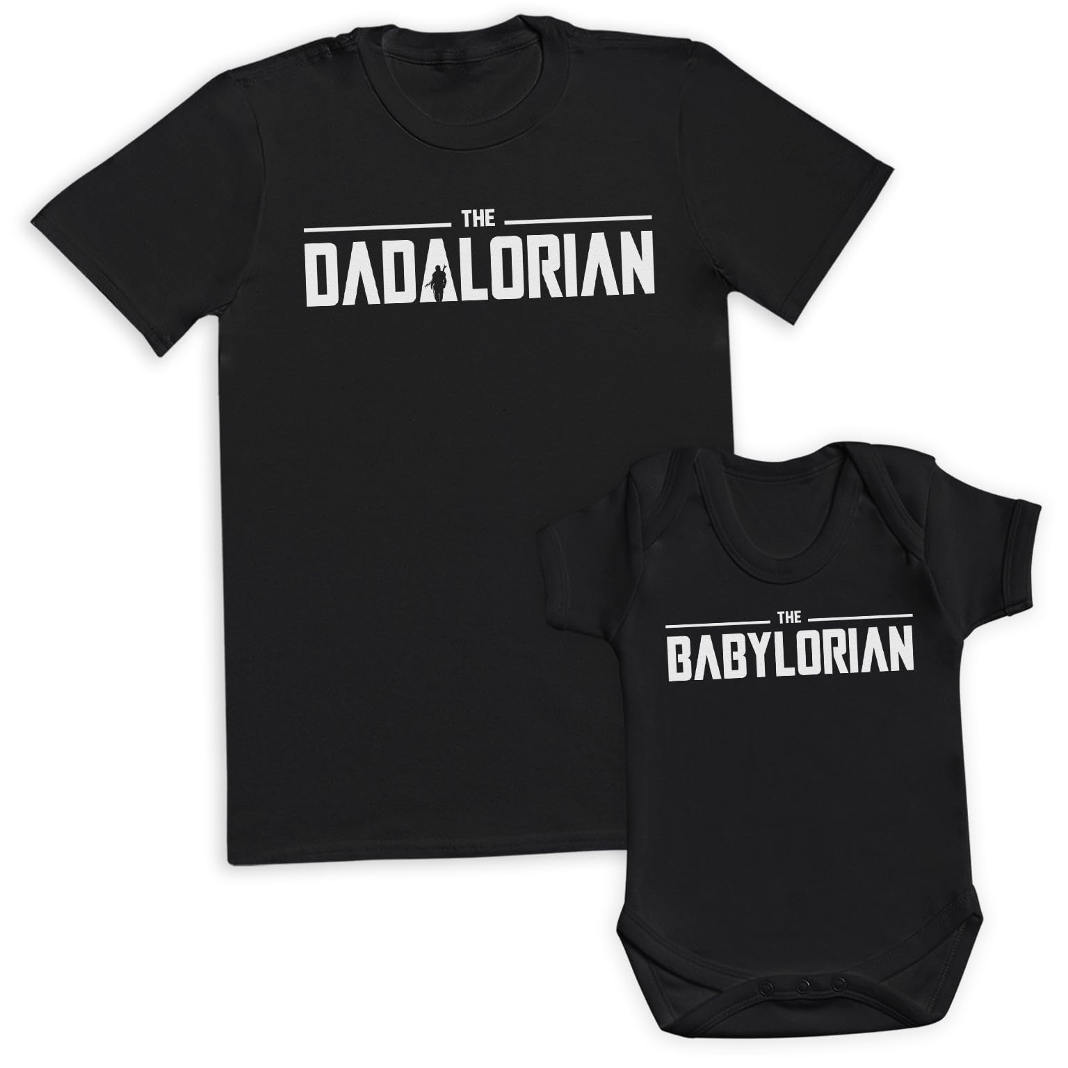 The Dadalorian & The Babylorian White Design - Matching Set - Create Your Own Personalised Set - (Sold Separately)