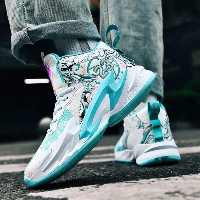 Image of Men's Basketball Shoes Fashion Printed Sneakers