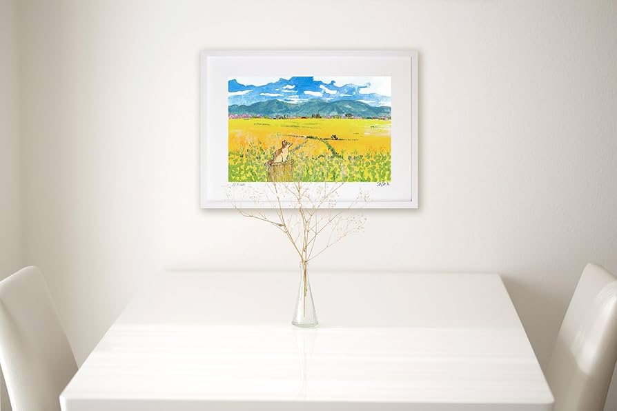 【真作】絵画　作者不詳　油彩　花　バスケットに咲く黄色い花の温もり　U12 iop-61408.jpg