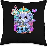 Vista 1 de Ramen Baby Baphomet - Pastel Goth T-Shirts Gifts Baby Pastel Goth Baphomet-Otaku - Almohada de ramen, 16 x 16 pulgadas, multicolor