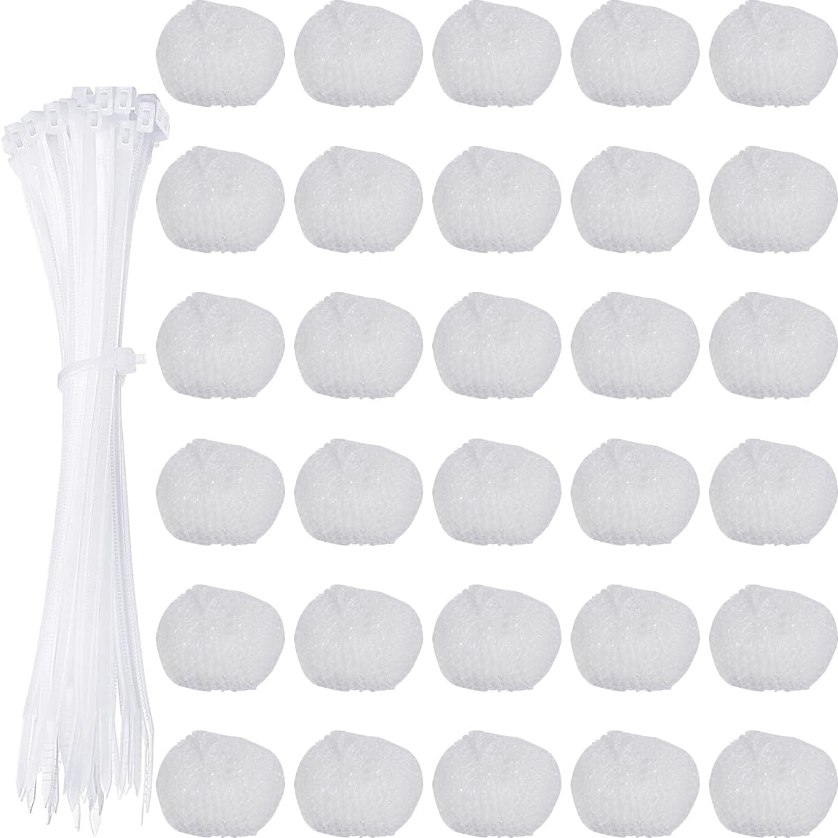 FALESOUL 30 Pieces Nylon Lint Trap Washing Machine Lint Fabric Mesh