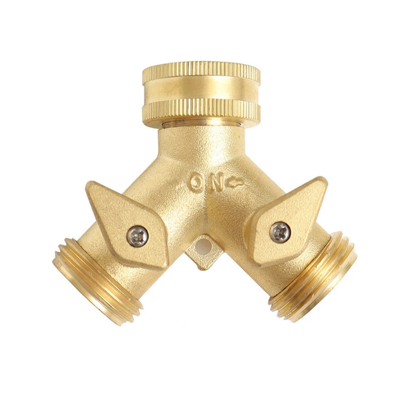 Resistir Extremos de Alta presión y Temperatura Colector de latón 3/4"Divisor de Grifo Lavadora de Doble vía Conector de Manguera de Manguera de Agua y Accesorios de tubería de Agua de Agua