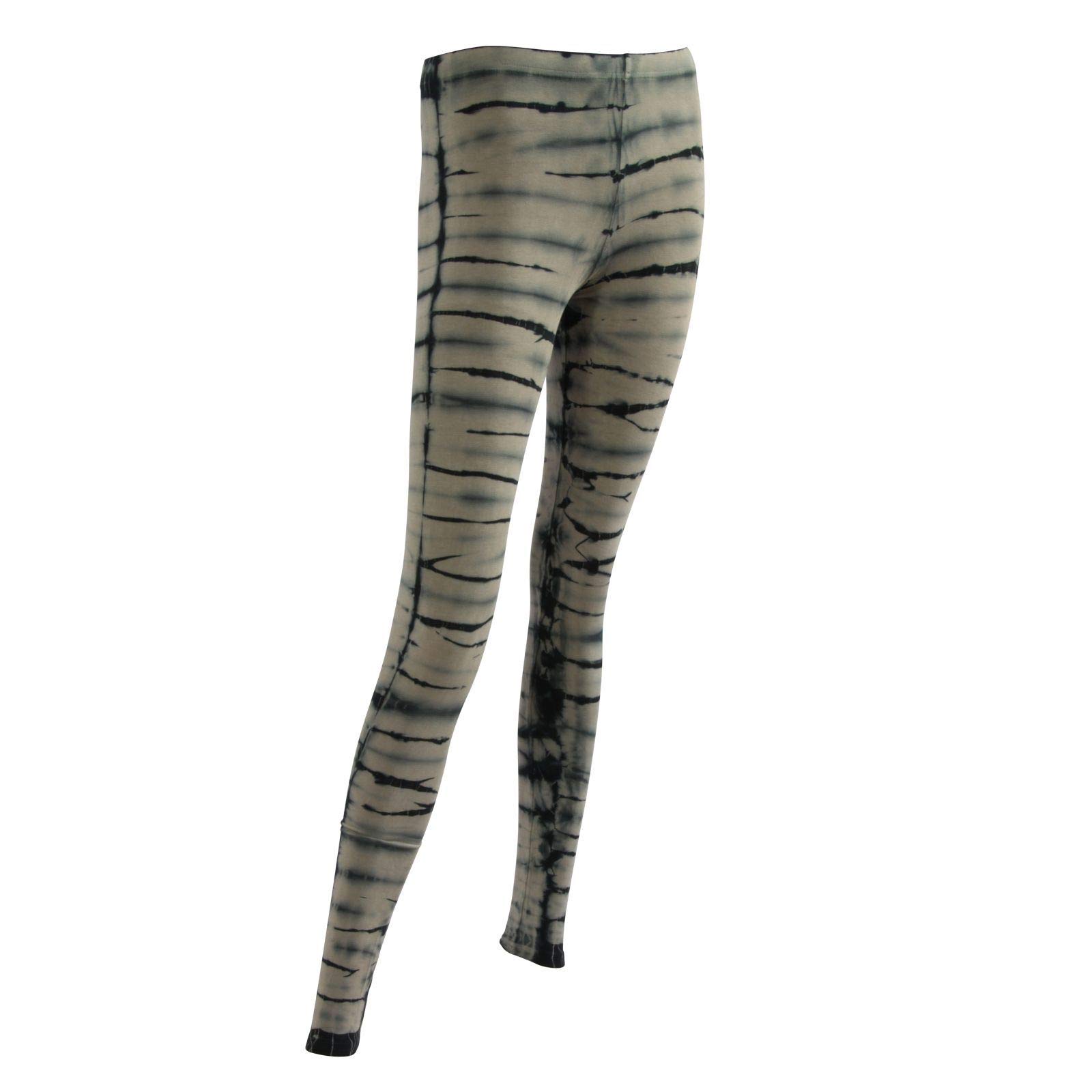 Freak Scene Leggings - Batik - Modello 10 - Nero - Grigio