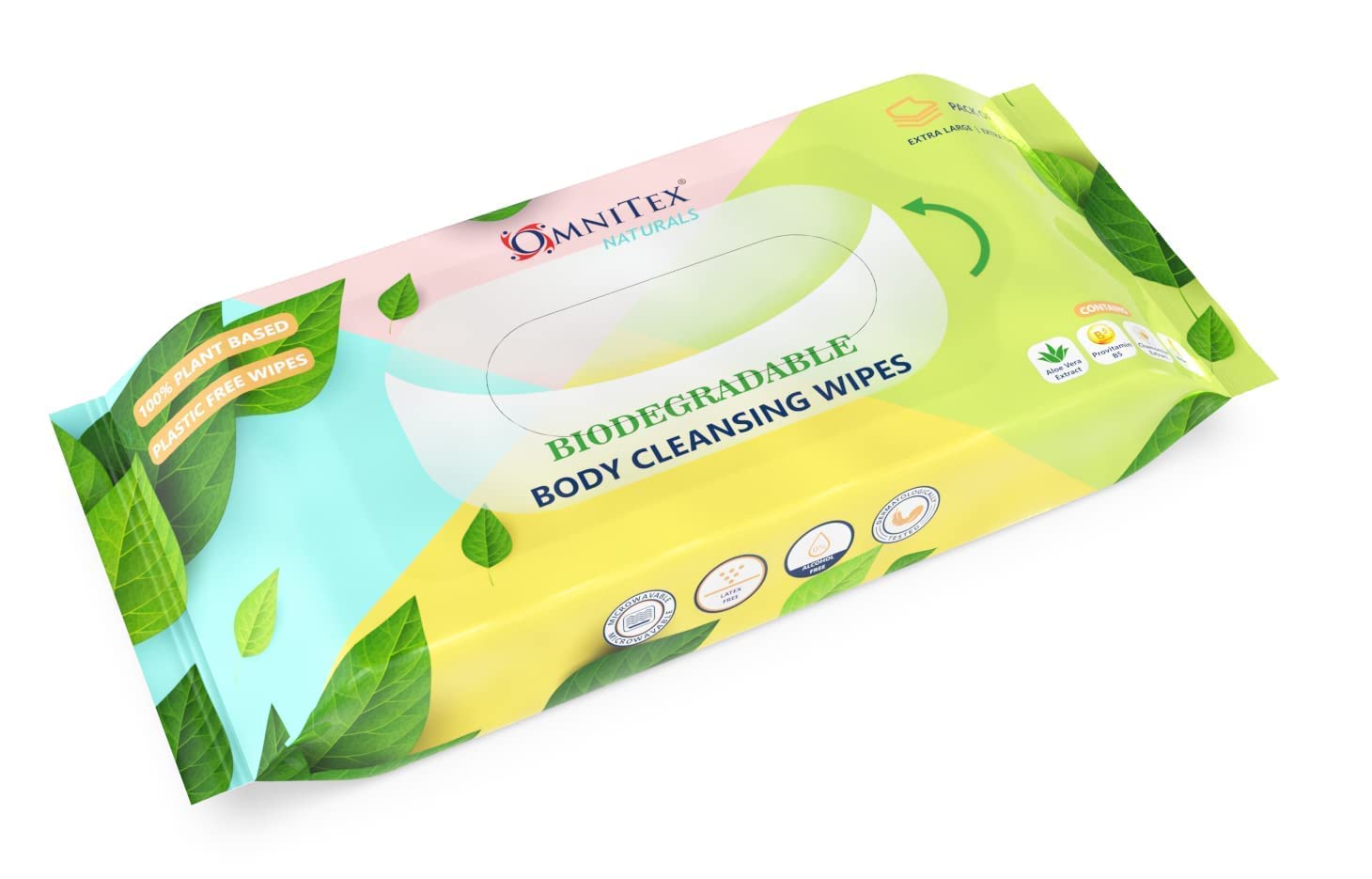 Buy 40x Omnitex Biodegradable Extra Large & Extra Thick Body Cleansing