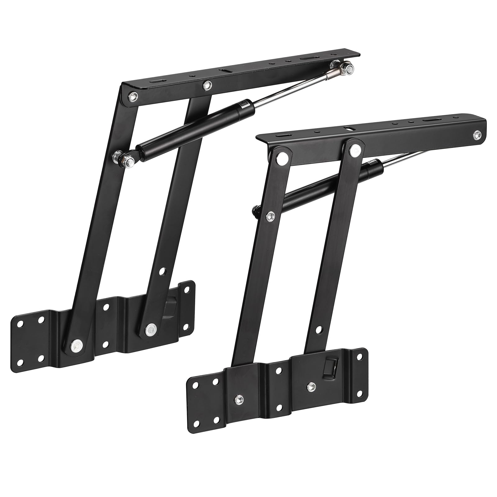 Sourcing Map 2pcs Modern Steel Coffee Table Spring Hinge, 9.4in Lift Up Top Mechanism, 100lb Capacity, Easy Assembly, Multi-Purpose