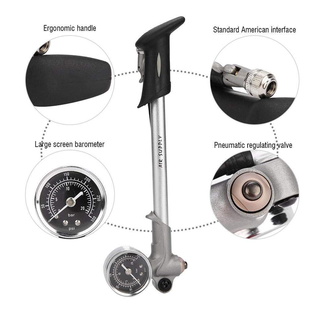 GIYO GS-02D Bomba de choque plegable con palanca y manómetro, ST1006