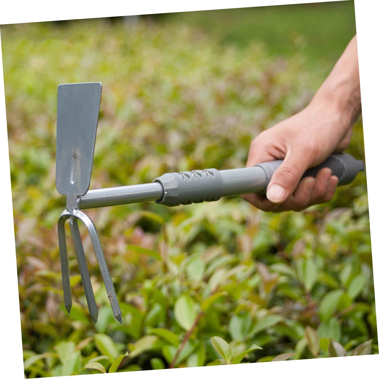 Abaodam Set Outils de Jardinage pour Jardinage Interieur, Pelle de Jardin Argentée 3 Pièces en Acier et PVC, pour Plantation et Désherbage